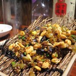 蓮香 - 発芽大豆とささげ漬け物ひき肉炒め