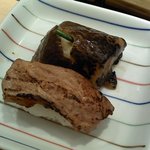 仙令鮨 - 鮪皮炙りと鮪すじ炙り