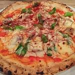 クールマイヨール - 自家製サルシッチャとアスパラガスのトマトソース     ￥1780