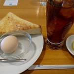 Cafe SAKURA - アイスティー(400円)とモーニング