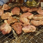 Taishuu Yakiniku Horumon Sakaba Toriton - 七輪でジュージュー焼いて