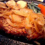 ステーキの上謙 - 「ステーキ定食」２１００円のオニオンステーキ
