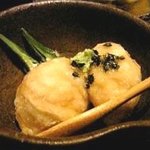 古今旬菜 のん木 - ごま豆腐のあつあげ