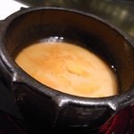 カハラ - 森シェフ　手作りの塗り物　からすみの茶碗蒸し