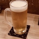 煮込み - 生ビール(中)