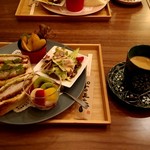 Kitchen&cafe nigo - サンドイッチランチ（カツサンド）1050円