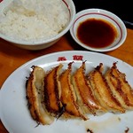 香蘭 - 先に焼き餃子とライス来ました!!