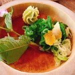 床瀬そば - 薬味