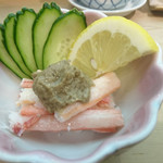 呉竹鮨 - ゆで蟹の味噌和え