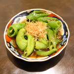 蒼凛 - 万願寺唐辛子とジャコの焼びたし