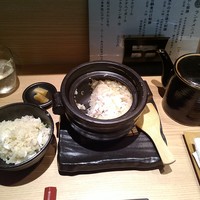 魚菜由良 鼎 - 鯛ご飯（身をほぐした後）