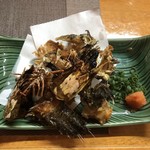 食彩厨房 甚兵衛 - 赤あしえび・おこぜの骨唐揚げ