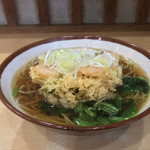 そばの神田 東一屋 - 朝そば＋えびかき揚げ！