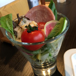 北海道スカイテラス MINORI - サラダの野菜、いつも新鮮です♬︎