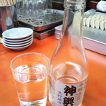 丸吉飯店 - 日本酒冷酒 ７５０円(税込)(2018年11月20日撮影)