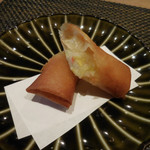 東京チャイニーズ 一凛 - ズワイガニと娃娃菜の春巻
