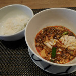 白子入り麻婆豆腐とご飯