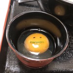 名代 箱根そば - 生卵