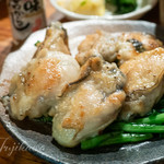 ばるぼら屋 - 牡蠣と春菊