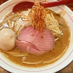 東京味噌らーめん 鶉 - 味玉味噌らーめん(大盛)