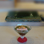 鮨処木はら - 蓴菜のうにとカニ乗せ