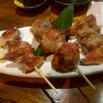 豚小家 - 夏の肉巻き3種盛り（580円）トマト巻き、おくら巻き、みょうが巻き