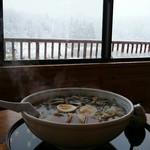 湖上レストラン 鏡ヶ池 - 雪見ラーメン