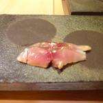 鮨 泉水 - しめ鯖　煮切り醤油