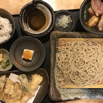 国分寺そば - ボスの、鴨せいろ御膳  2,200円