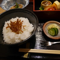 天満橋 吉安 - ご飯、お漬物