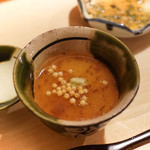 鮨 あらい - 梅紫蘇餡の茶碗蒸し