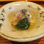 いち太 - 30年11月　鳥取ズワイガニ、春菊　白味噌和え