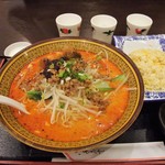 【定食メニュー】麻辣坦々麺＋半チャーハン