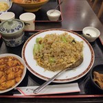 【定食メニュー】豚肉青菜チャーハン＋小皿麻婆豆腐