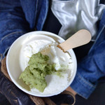 丸岩安藤わさび店 - ●本わさびアイス250円税込