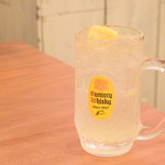 曾さんの餃子 - 瀬戸内レモンサワー@590円