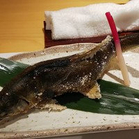 柳家錦 - 子持ち鮎の塩焼き