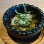 豊後辛麺 岩本 - 石焼雑炊(トッピングは海苔)