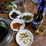 종점숯불갈비 - おかずたち