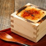 Melting Jimami tofu creme brûlée