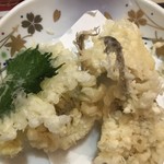 魚料理 大衆割烹 とろり - メゴチ天ぷら４８９円。サクサク、ほっこり、みずみずしい、三拍子揃った天ぷらでした（╹◡╹）