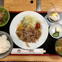 すき焼割烹 かとう - 牛生姜焼き ランチ
