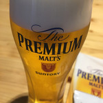 サントリー 天然水のビール工場 京都 - 一杯目 ノーマル プレモル