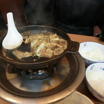 桜なべ 中江 - 卵とじ