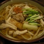 たけ山 - 「平茸と鶏の南蛮うどん季節のごはんセット」1220円