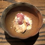 焼き鳥 とりら - ハツと白レバー淡雪塩掛け上から