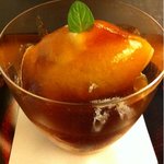 赤坂 菊乃井 - イチジクのコンポートと紅茶のソルベ