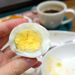 プロント - モーニングトーストセット（440円）のゆで卵