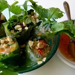 ファームラック - ランチの生春巻(サービスで通常量より多くもらえた)