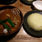 ラマイ 小樽店 - 角煮スープ大盛ご飯Ｌ辛さ8番